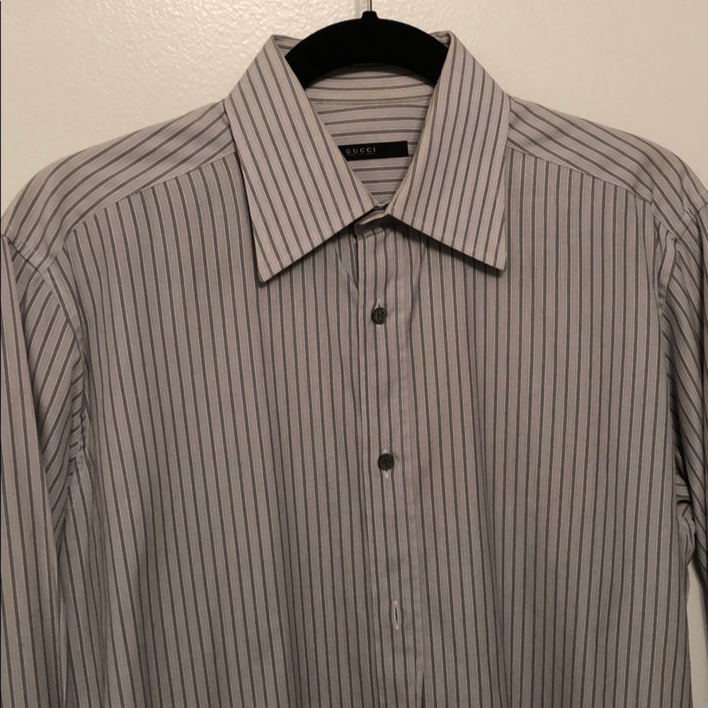 Gucci Striped Button Down Shirt
